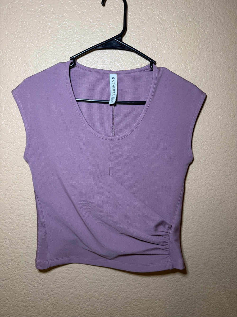 Athleta Lavender Scoop Neck Cap-Sleeve Tank